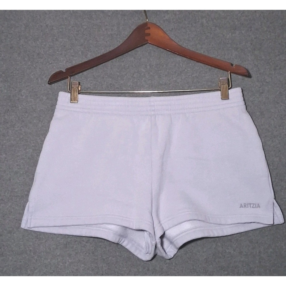 Aritzia Sweat Fleece Perfect Fit Micro Lounge Shorts Lavender Size M 2" Inseam